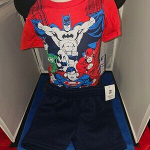 Justice League - Size 7 - 2PC Short Set (NEW With Tags)
